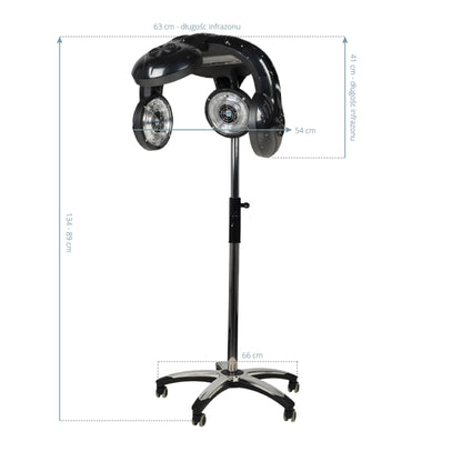 ActiveShop Gabbiano Infrazon Stehlampe 938 schwarz