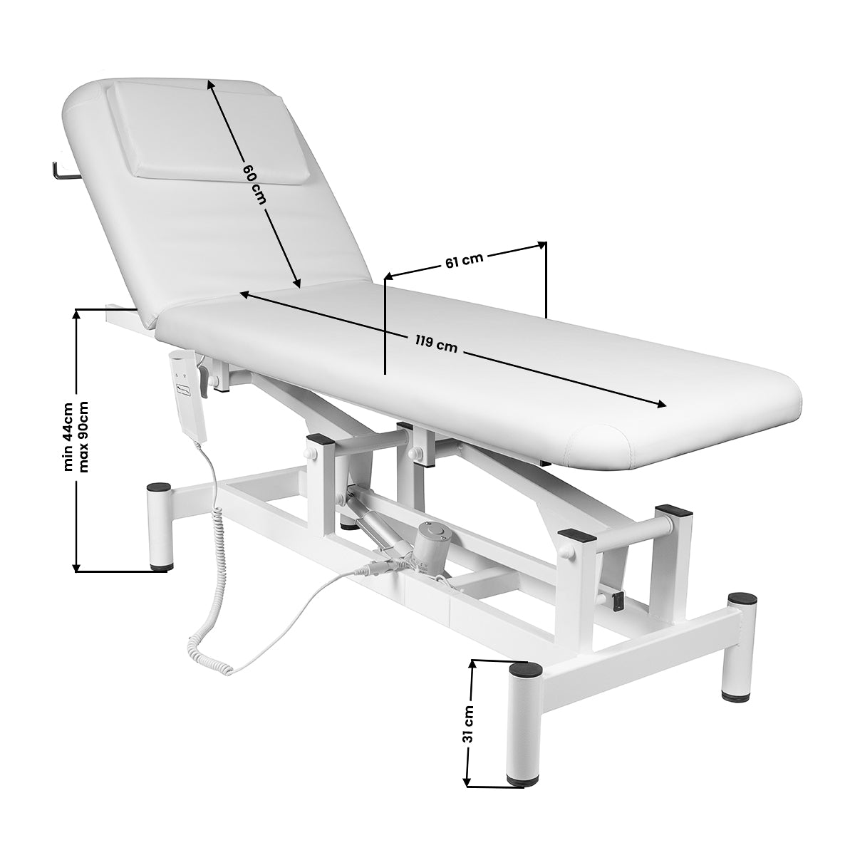 ActiveShop Elektrische Massageliege Sillon 079 1 Motor weiß