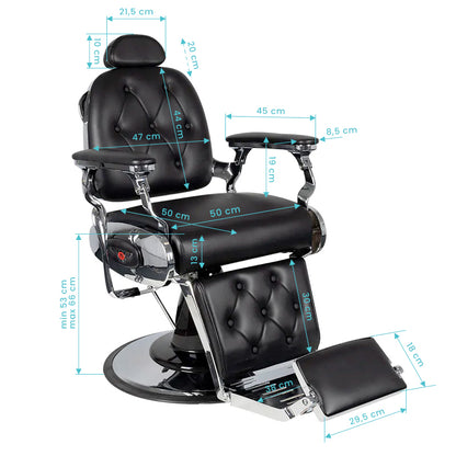 ActiveShop Gabbiano Barbersessel Pietro schwarz