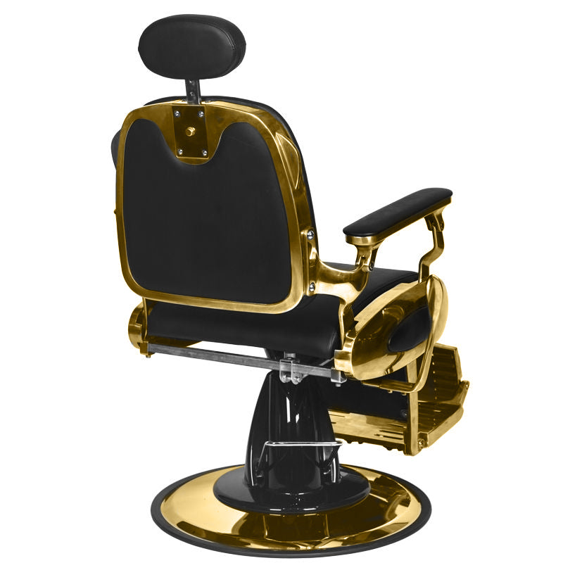 ActiveShop Gabbiano Barbersessel Francesco Gold schwarz