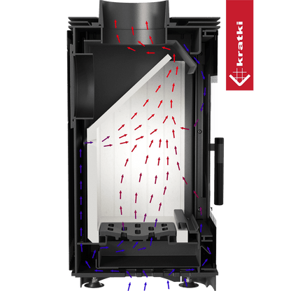 Kratki Kaminofen aus stahl KRATKI VEGA Ø 130 6 kW