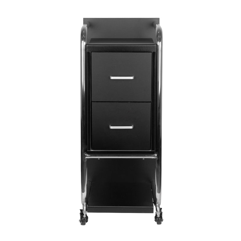 ActiveShop Gabbiano Friseurstuhl Solo silber schwarz