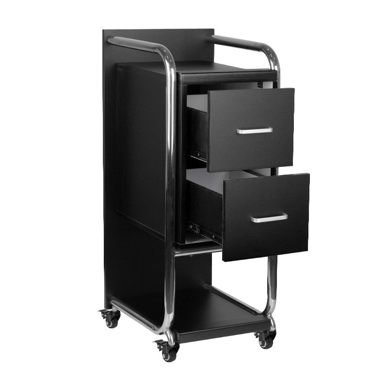 ActiveShop Gabbiano Friseurstuhl Solo silber schwarz
