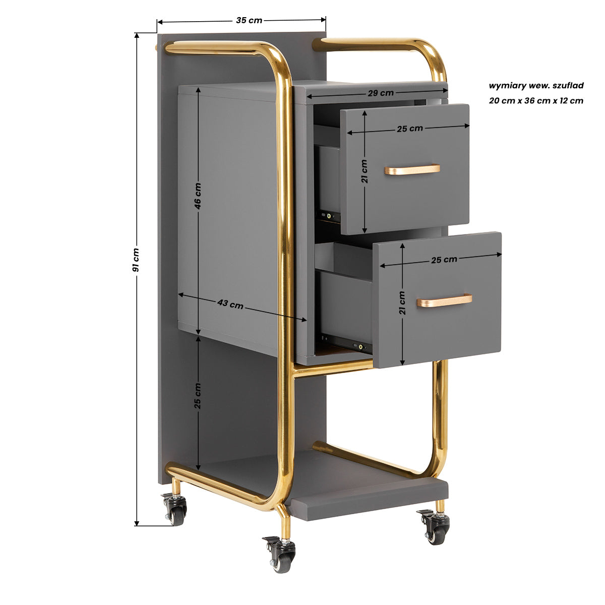 ActiveShop Gabbiano Friseurhilfe Solo Gold - grau