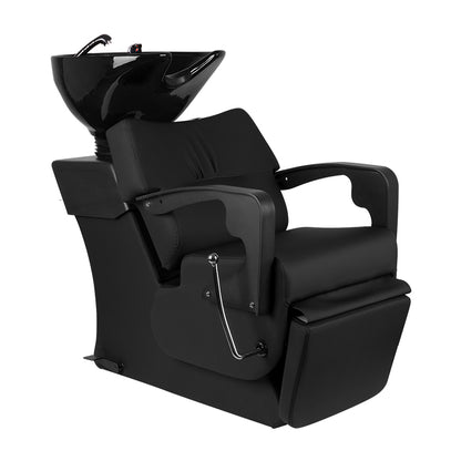ActiveShop Gabbiano Friseurwaschbecken C37 schwarz verstellbar