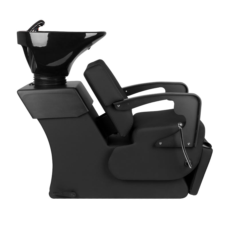 ActiveShop Gabbiano Friseurwaschbecken C37 schwarz verstellbar