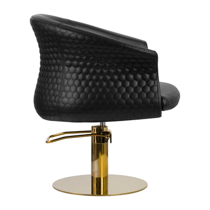 ActiveShop Gabbiano Friseurstuhl Versailles Gold Schwarz