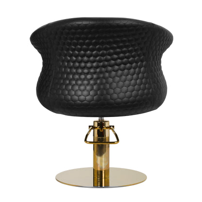 ActiveShop Gabbiano Friseurstuhl Versailles Gold Schwarz