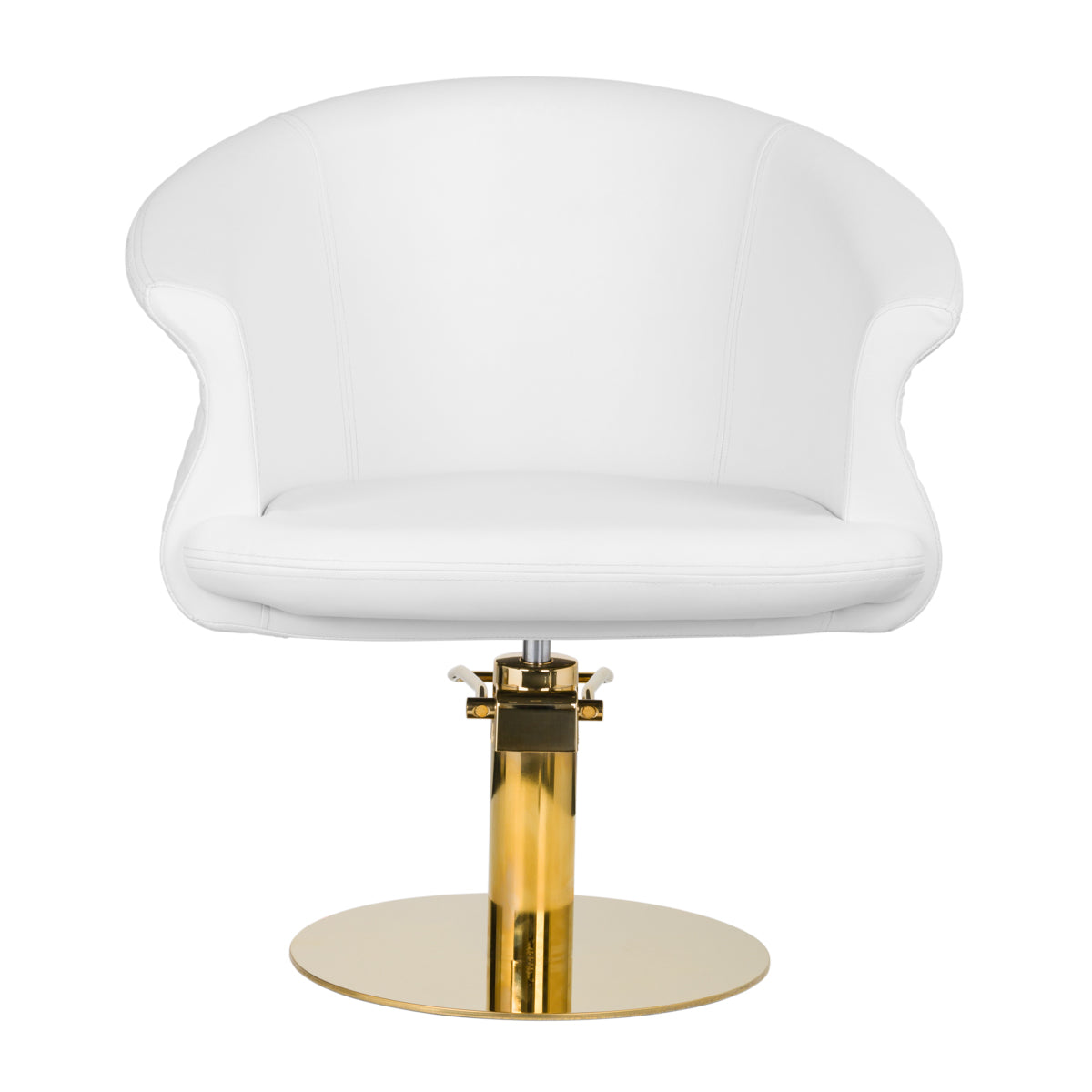 ActiveShop Gabbiano Friseurstuhl Versailles Gold Weiß