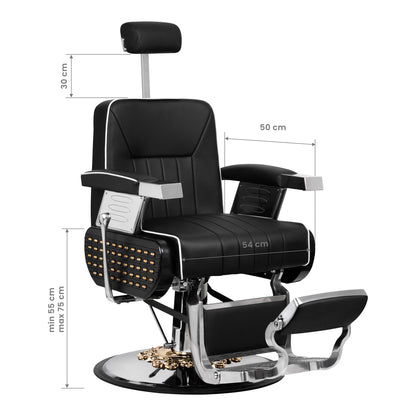 ActiveShop Gabbiano Barbersessel Livio schwarz