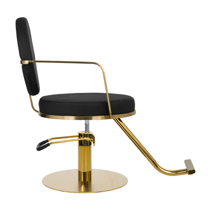 ActiveShop Gabbiano Friseurstuhl Arras Gold Schwarz