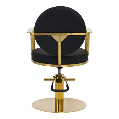 ActiveShop Gabbiano Friseurstuhl Arras Gold Schwarz