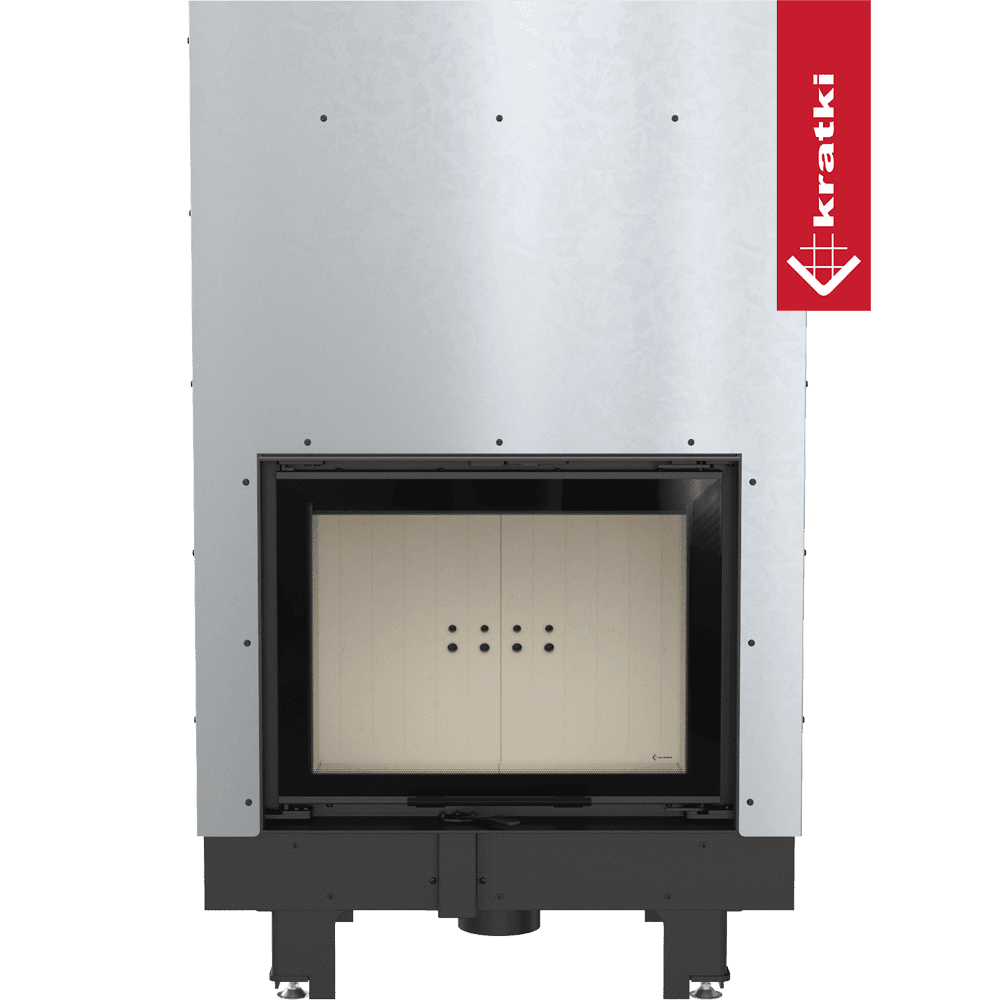 Kratki Wasserführender Kamineinsatz KRATKI MBM 12 kW Ø 180 mit Schiebetür