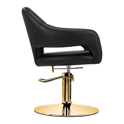 ActiveShop Gabbiano Friseurstuhl Parma gold schwarz