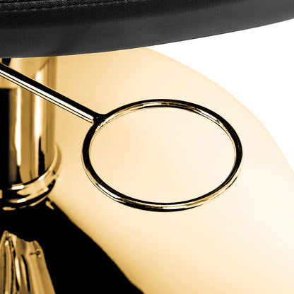 ActiveShop Gabbiano Friseurstuhl Parma gold schwarz
