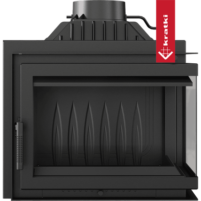 Kratki Kamineinsatz Gusseisen KRATKI SIMPLE rechts 8 kW Ø 180
