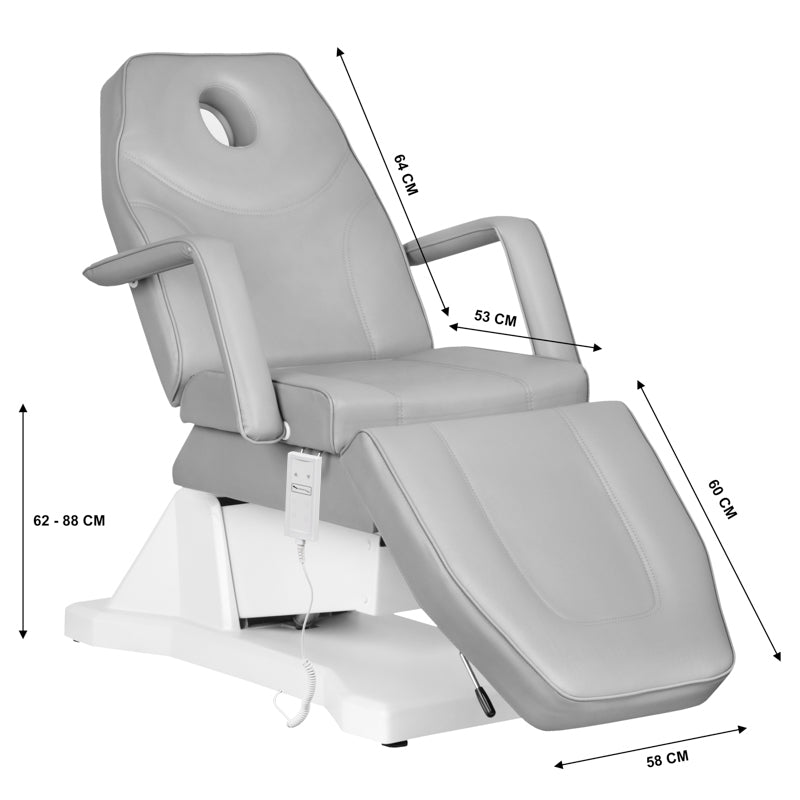 ActiveShop Soft 1 elektrischer Kosmetikstuhl Sillon grau 1 Motor