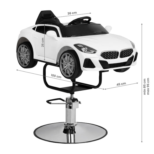ActiveShop Kinder-Friseurstuhl Auto BM weiß