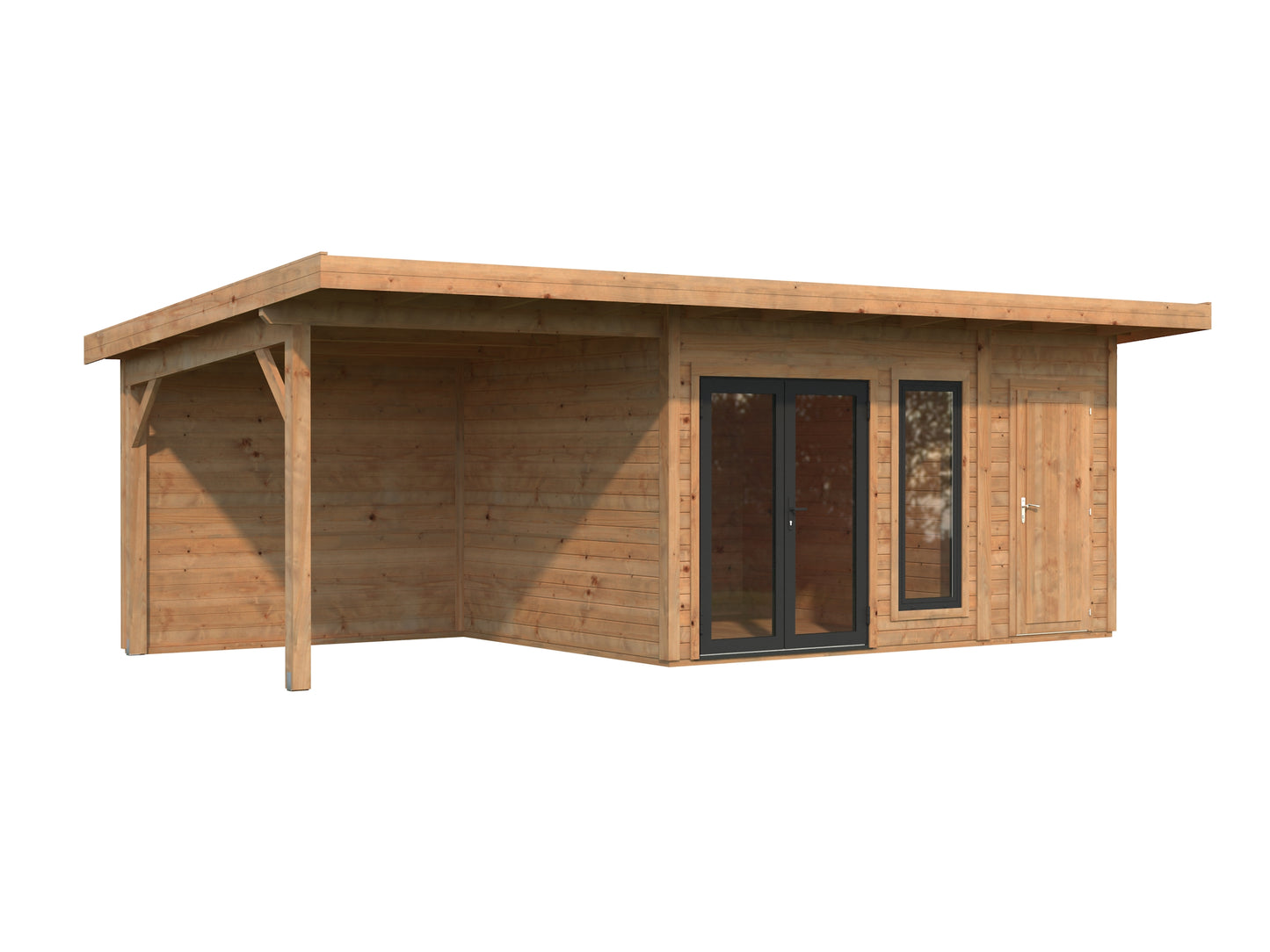 Palmako Aurelia 12,4+7,9 m2 - Grau tauchgrundiert