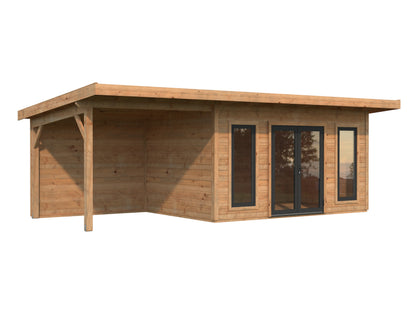 Palmako Aurelia 12,7+7,9 m2 - Hellbraun tauchgrundiert