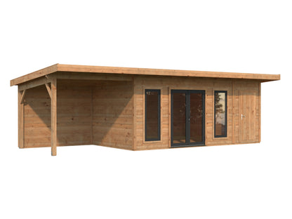 Palmako Aurelia 16,7+7,9 m2 - Hellbraun tauchgrundiert