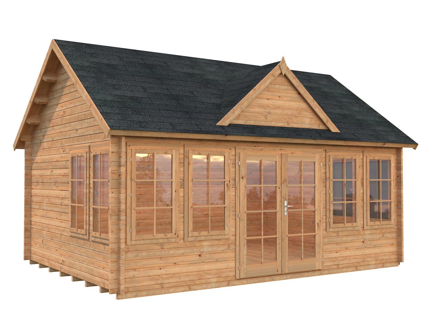 Palmako Claudia 19,4 m2 - Hellbraun tauchgrundiert