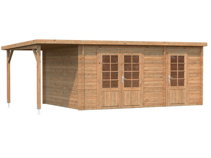 Palmako Ella 13,1+3,9 m2 - Naturbelassen