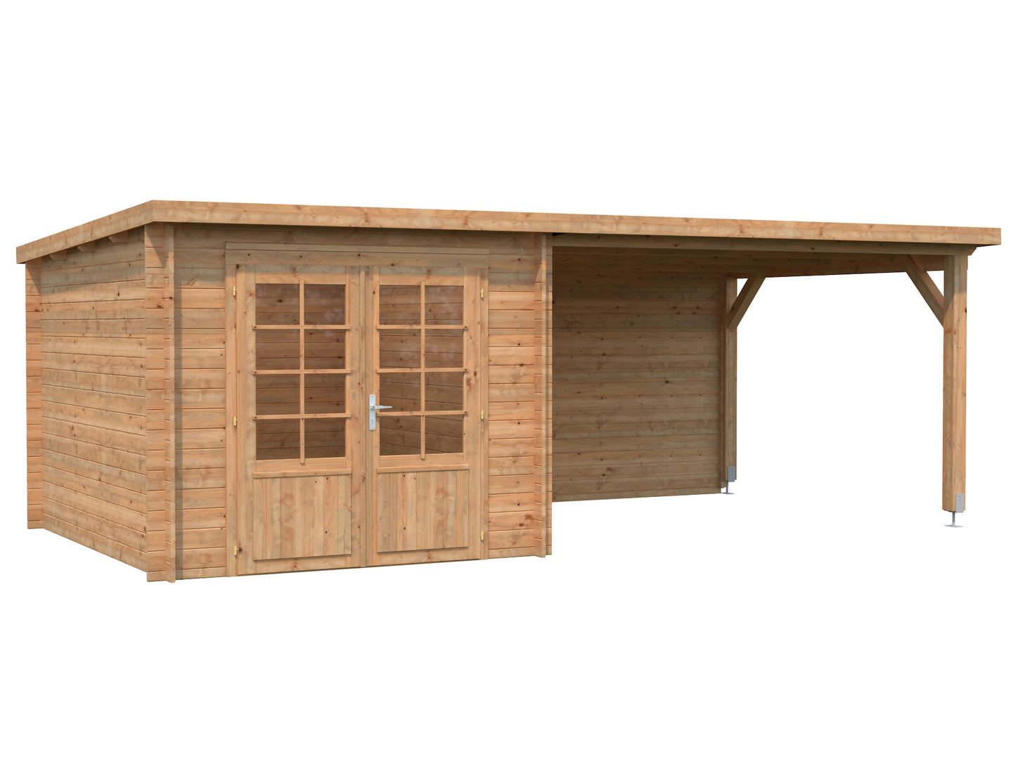 Palmako Ella 6,9+10,0 m2 - Naturbelassen