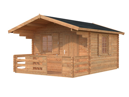 Palmako Emma 10,4+4,2 m2 - Hellbraun tauchgrundiert