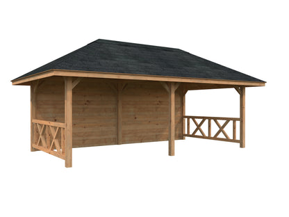Palmako Bianca 16,6 m2 Set 108 - Lackiert weiß RAL9016