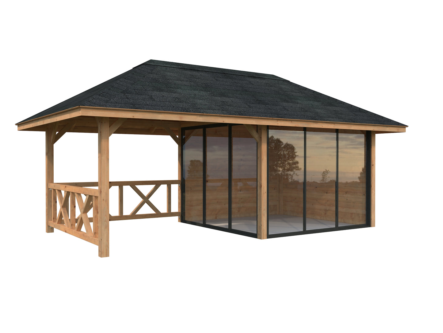 Palmako Bianca 16,6 m2 Set 203 Slide - Transparent tauchgrundiert