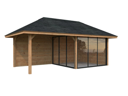 Palmako Bianca 16,6 m2 Set 205 Slide - Naturbelassen