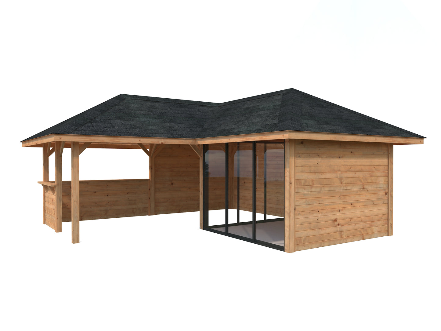 Palmako Bianca 24,9 m2 Set 209 Slide - Naturbelassen