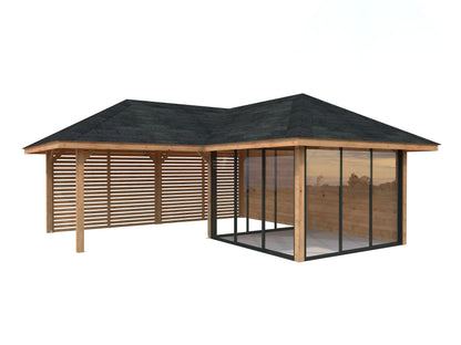 Palmako Bianca 24,9 m2 Set 211 Slide - Grau tauchgrundiert