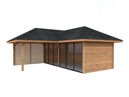 Palmako Bianca 24,9 m2 Set 213 Slide - Grau tauchgrundiert