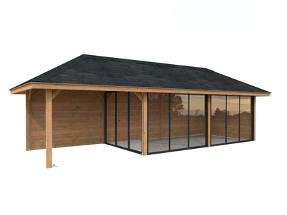 Palmako Bianca 24,9 m2 Set 217 Slide - Hellbraun tauchgrundiert