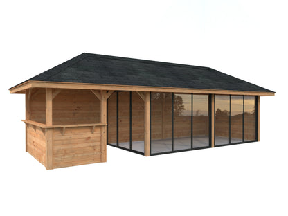 Palmako Bianca 24,9 m2 Set 219 Slide - Grau tauchgrundiert