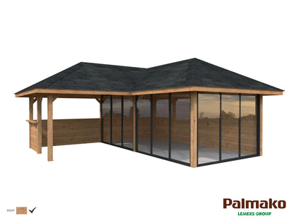 Palmako Bianca 24,9 m2 Set 223 Slide - Grau tauchgrundiert