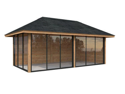 Palmako Bianca 16,6 m2 Set 502 Slide Plus - Grau tauchgrundiert