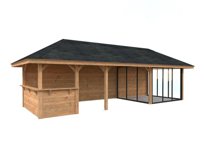 Palmako Bianca 24,9 m2 Set 516 Slide Plus - Transparent tauchgrundiert