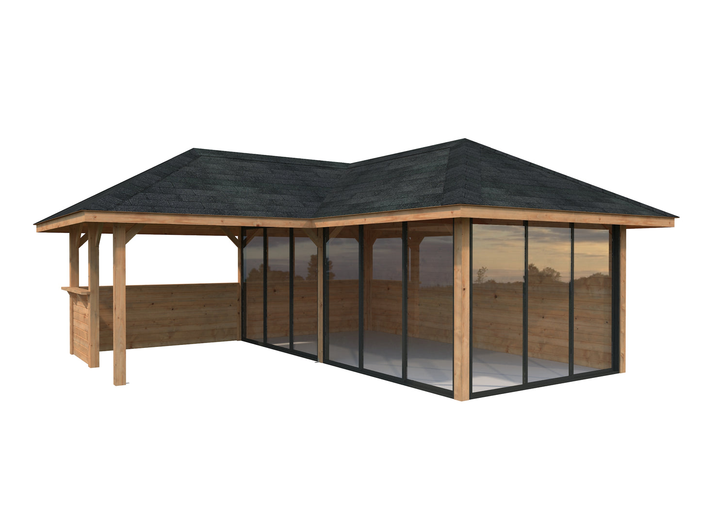 Palmako Bianca 24,9 m2 Set 523 Slide Plus - Transparent tauchgrundiert