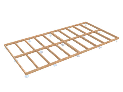 Palmako Fundamentrahmen 6x3 m (inkl. LogFoot) - Hellbraun tauchgrundiert