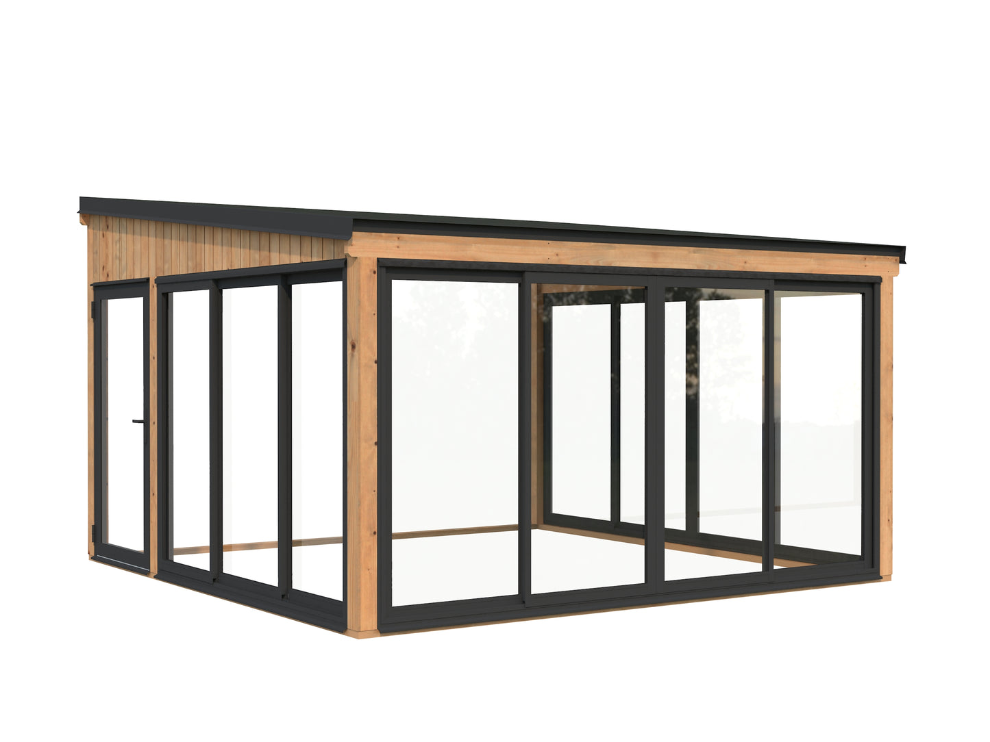Palmako Lumi 16,6 m2 Slide Plus - Hellbraun tauchgrundiert