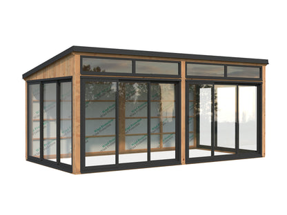 Palmako Saga 16,2 m2 Slide Plus - Naturbelassen
