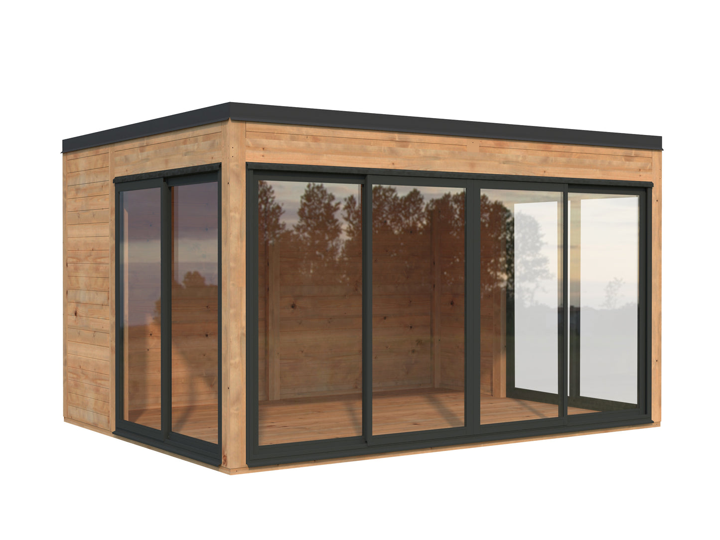 Palmako Serena 12,6 m2 Set 2 Slide Plus - Naturbelassen