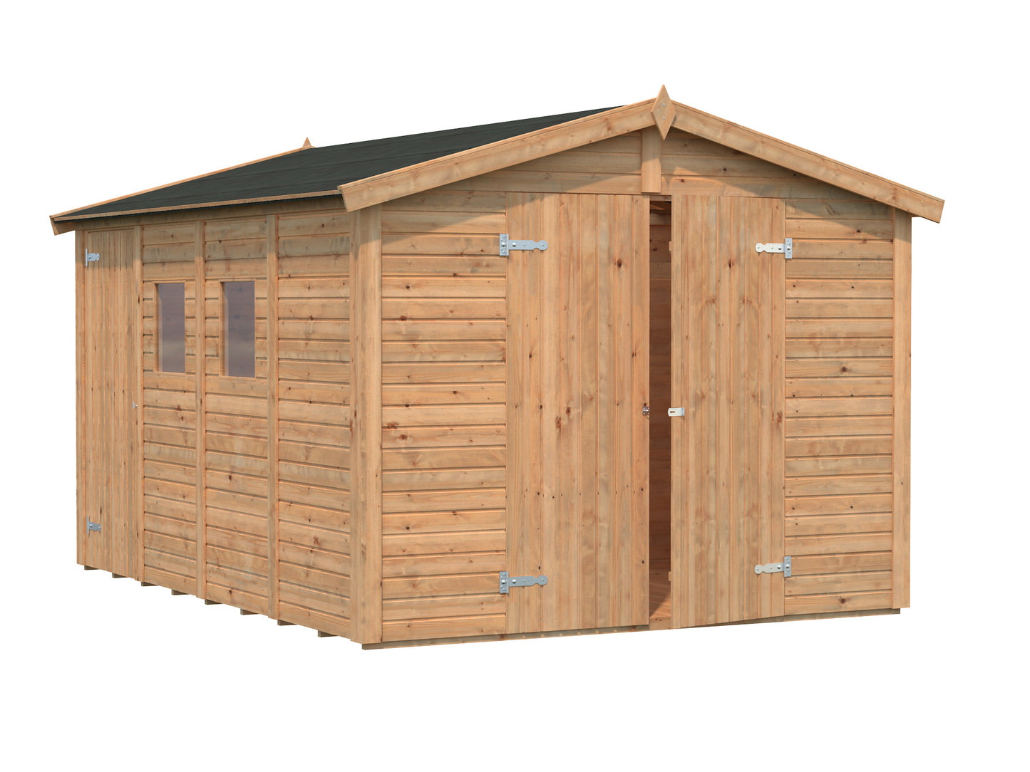 Palmako Dan 9,9 m2 - Lackiert hellgrau RAL7042
