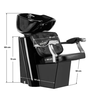 ActiveShop Gabbiano Hundewaschanlage Lyon schwarz