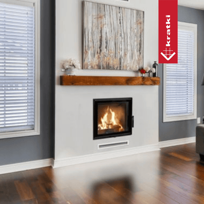 Kratki Intelligenter Kamineinsatz aus Stahl KRATKI LUCY SLIM 8 kW Ø 160 MSK