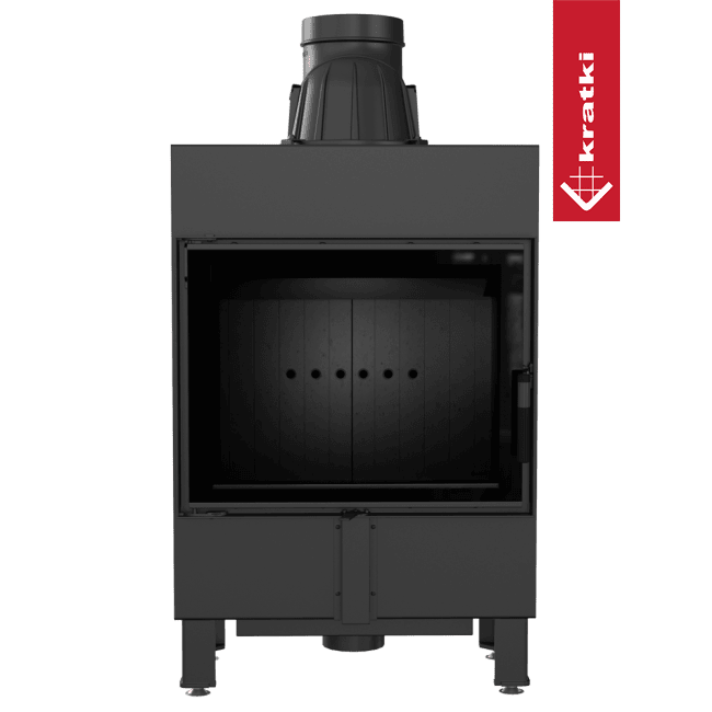 Kratki Intelligenter Kamineinsatz KRATKI LUCY SLIM 8 kW Ø 160 schwarz Verkleidung MSK