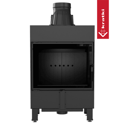 Kratki Intelligenter Kamineinsatz KRATKI LUCY SLIM 8 kW Ø 160 schwarz Verkleidung MSK